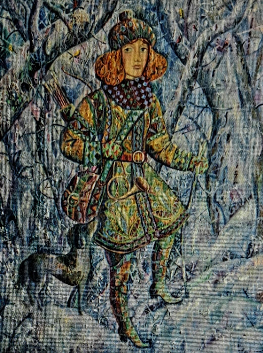 Диана в зимнем лесу